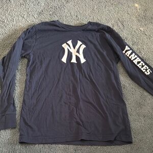Yankees Kids Navy Long Sleeve Shirt